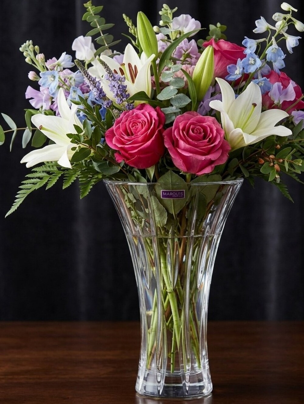 Marquis💎by💎Waterford💎SHERIDAN FLARED 11" Clear Glass Vase